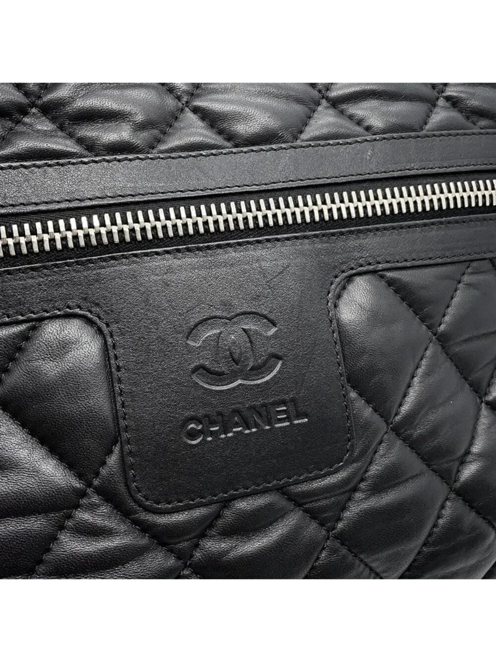 Chanel Backpack CC Logo Quilted Coco Leather Black - Picture 6 of 10